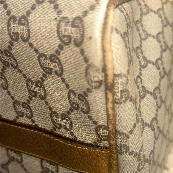 Gucci Brown and Tan Satchel with Monogram Pattern - Picture 6 of 10
